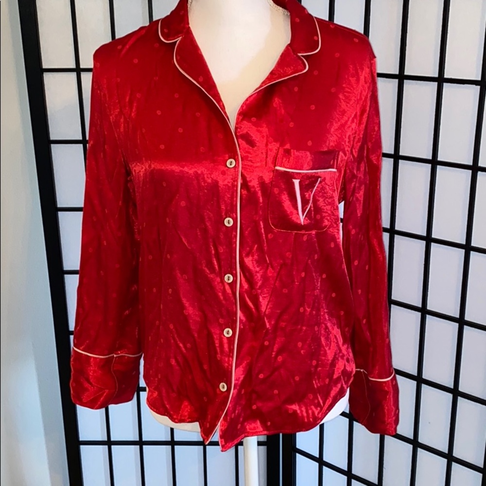 Victoria secret silk pj top